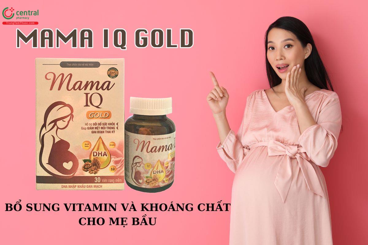 Mama IQ Gold bổ sung vitamin và khoáng chất cho mẹ bầu