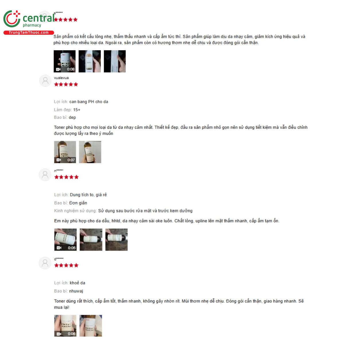 Một số đánh giá của khách hàng về sản phẩm Nước hoa hồng ma:nyo Bifida Biome Ampoule Toner