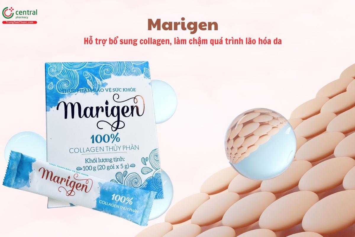 Marigen giúp tăng độ ẩm, độ đàn hồi, ngăn ngừa lão hoá da