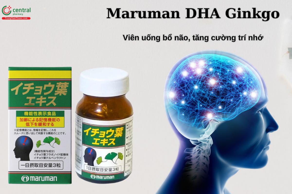 Viên uống Maruman DHA Ginkgo giúp hoạt huyết dưỡng não, tăng cường trí nhớ