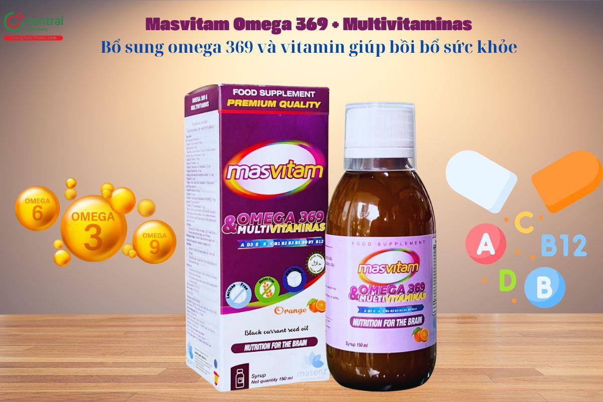 Masvitam Omega 369 + Multivitaminas bổ sung Omega 3,6,9 và vitamin