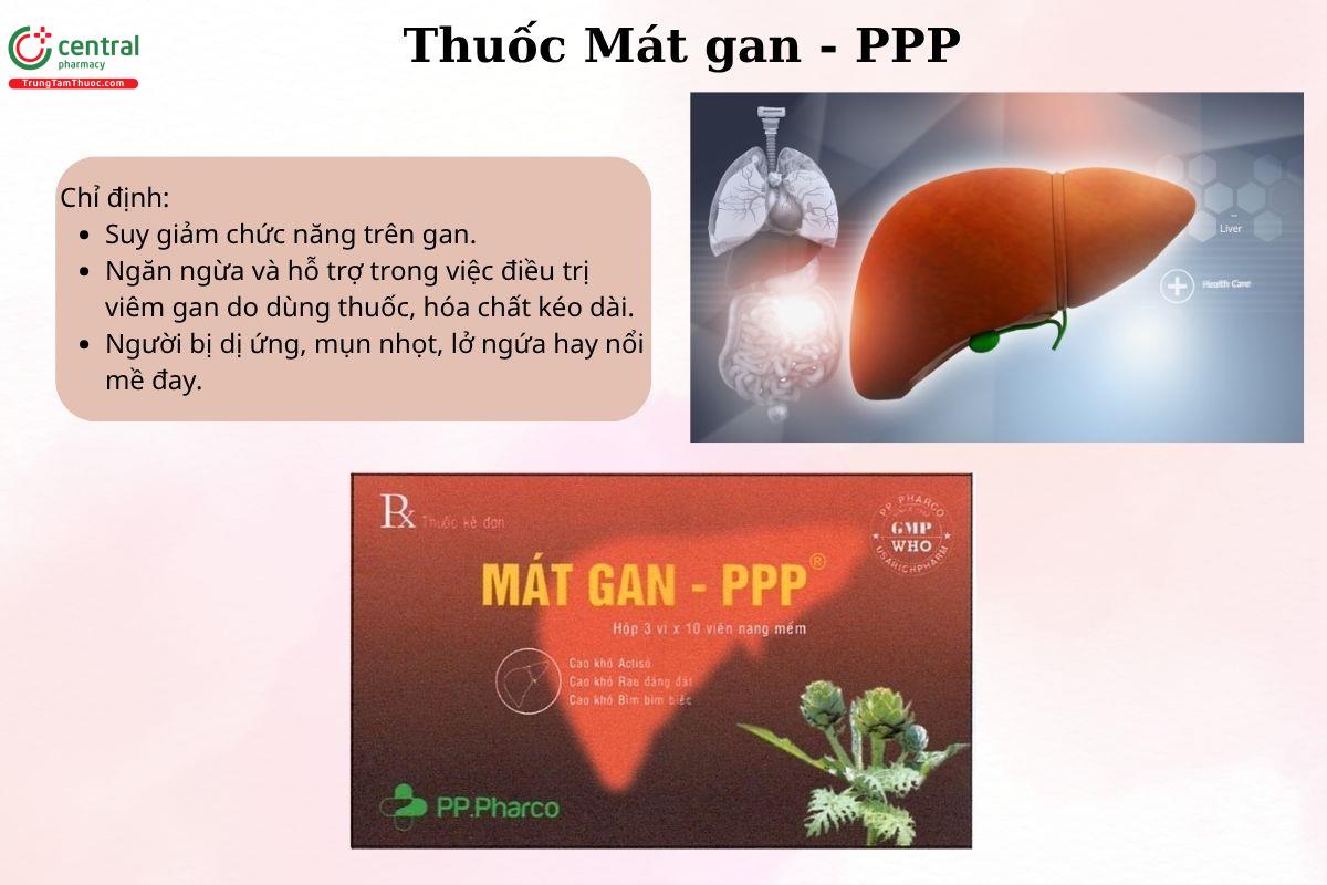 Chỉ định của thuốc Mát gan - PPP