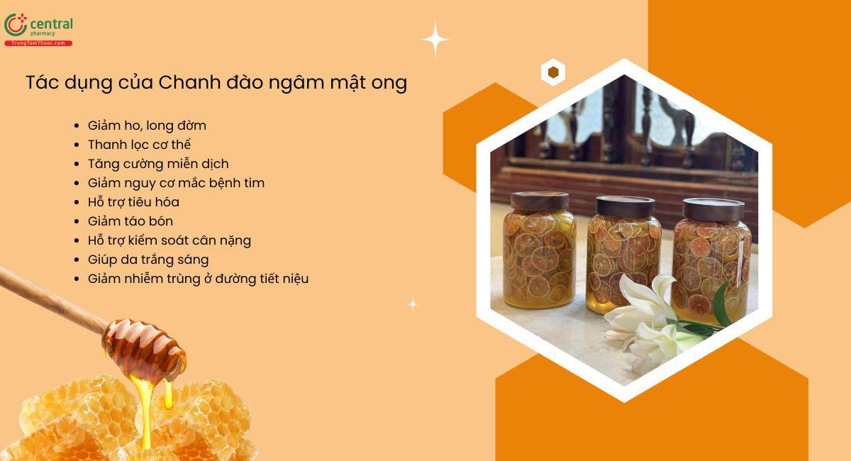 Uống Mật ong chanh đào có tác dụng gì?