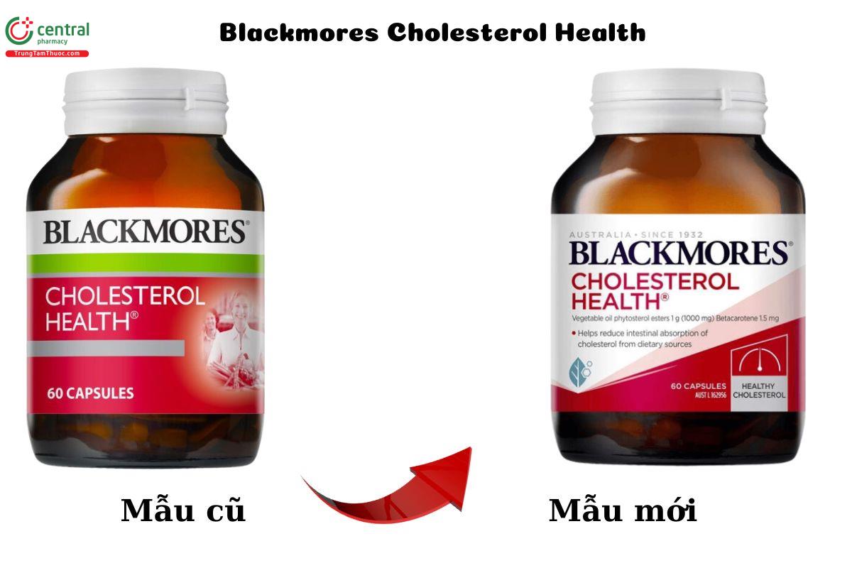 Mẫu cũ - mẫu mới sản phẩm Blackmores Cholesterol Health