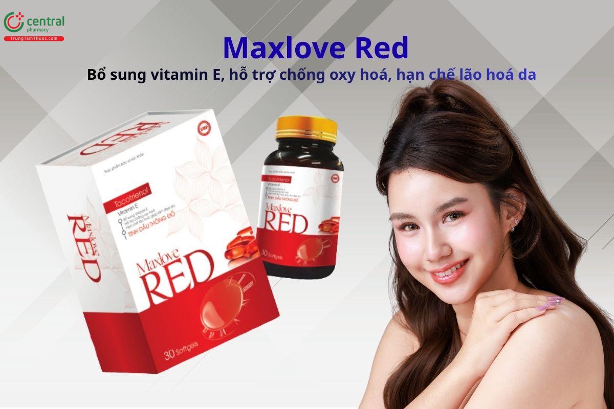 Maxlove Red - Chống oxy hóa, hạn chế lão hóa da, làm đẹp da