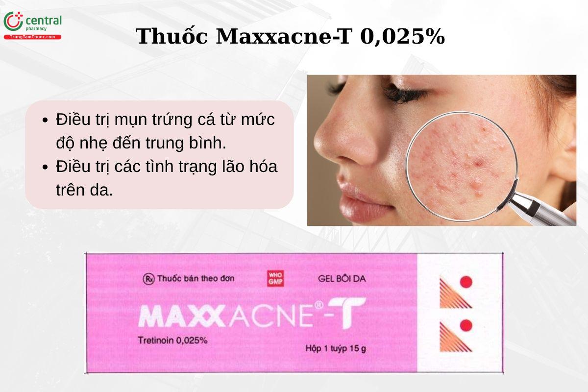 Chỉ định của thuốc Maxxacne-T 0,025%