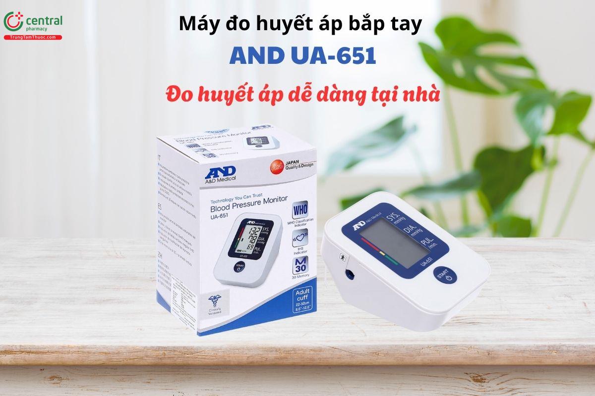 Máy đo huyết áp bắp tay AND UA-651 giúp đo huyết áp dễ dàng tại nhà