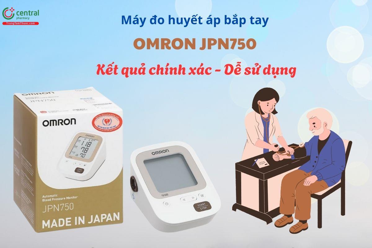 Máy đo huyết áp bắp tay OMRON JPN750 cho kết quả chính xác - dễ sử dụng