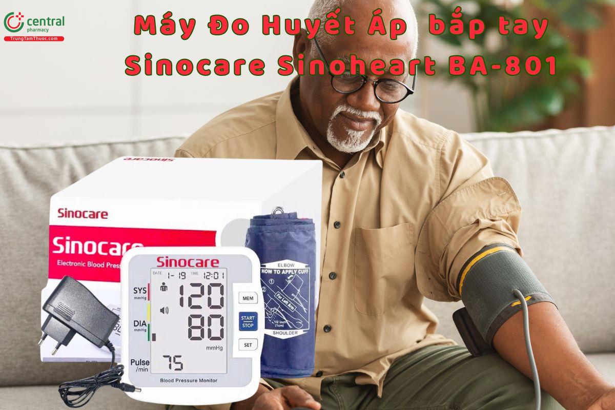 Máy đo huyết áp bắt tay Sinocare Sinoheart BA-801