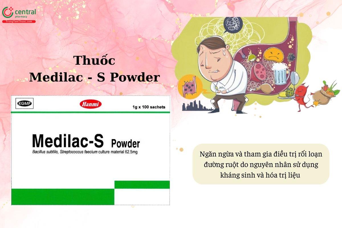 Chỉ định của thuốc Medilac - S Powder