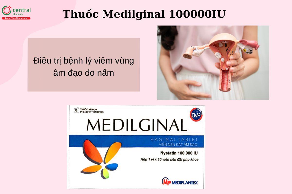 Chỉ định của thuốc Medilginal 100000IU
