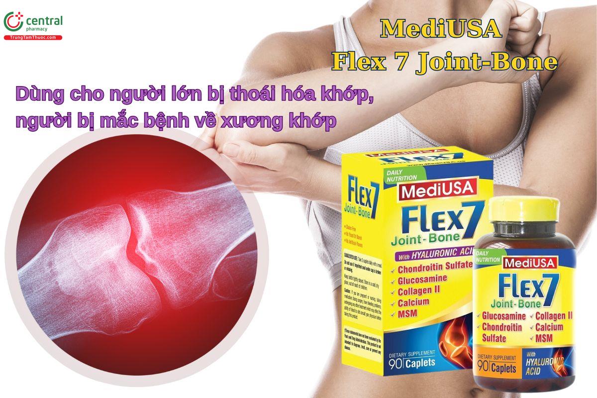 Viên uống MediUSA Flex 7 Joint-Bone giúp bổ xương khớp, hỗ trợ điều trị thoái hoá khớp