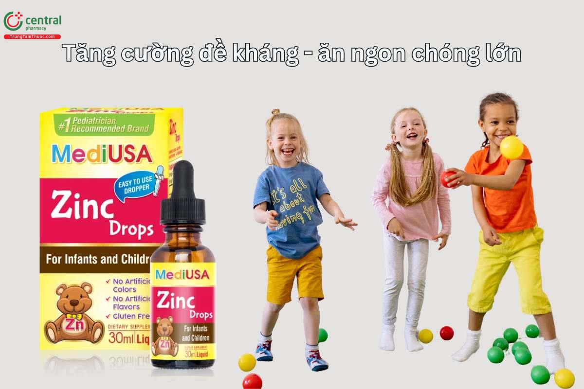 Công dụng siro MediUSA Zinc Drops