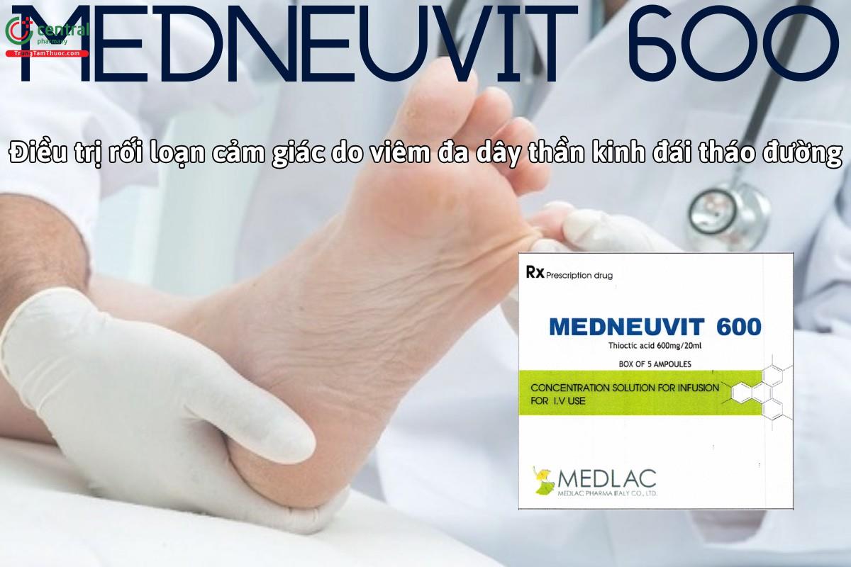Thuốc Medneuvit 600 điều trị rối loạn cảm giác do viêm đa dây thần kinh trong tiểu đường