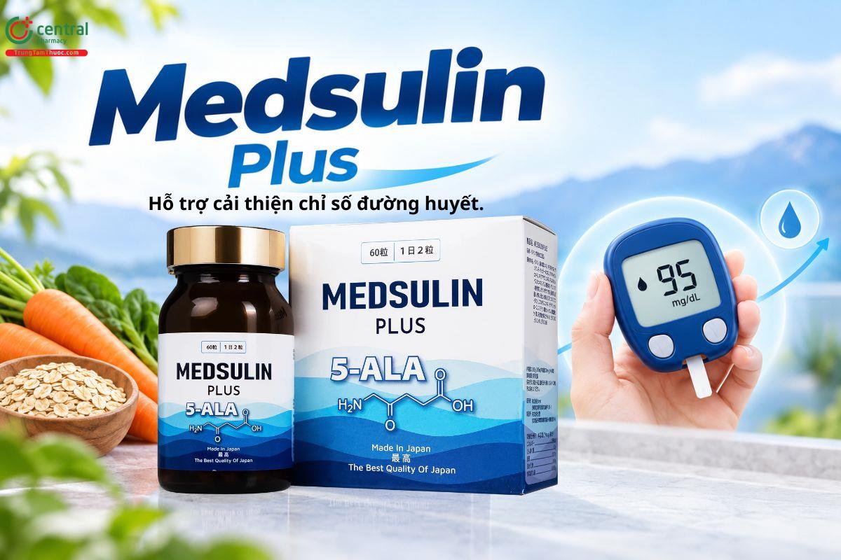  Medsulin Plus hỗ trợ cải thiện và duy trì chỉ số đường huyết ổn định 