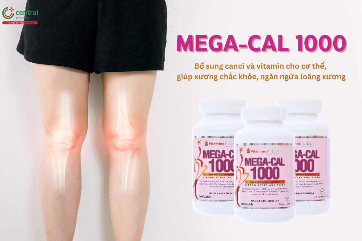 Mega-Cal 1000 giúp cơ thể khỏe mạnh, ngăn ngừa nguy cơ loãng xương