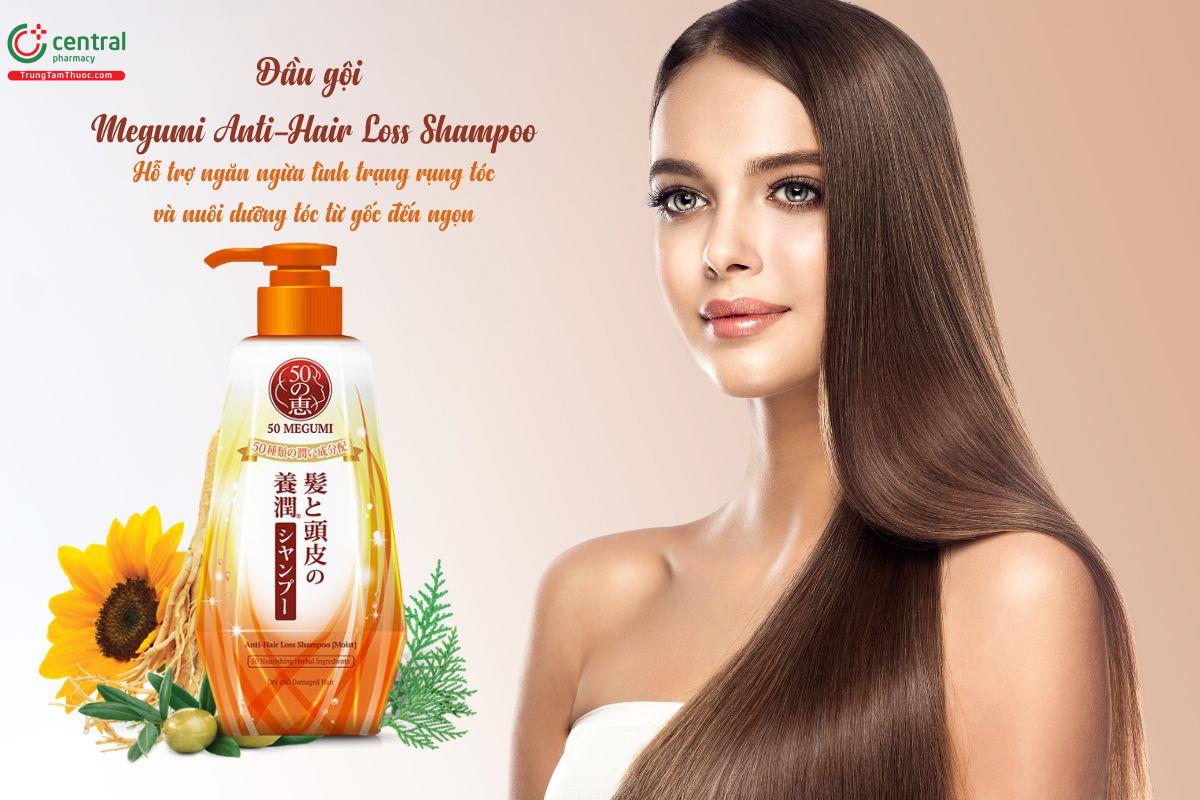 Dầu gội Megumi Anti-Hair Loss Shampoo 50ml nuôi dưỡng tóc khỏe mạnh