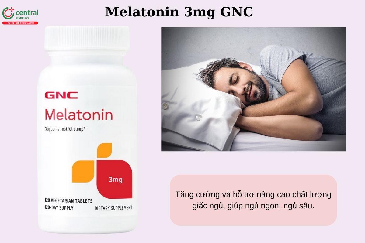 Công dụng của Melatonin 3mg GNC