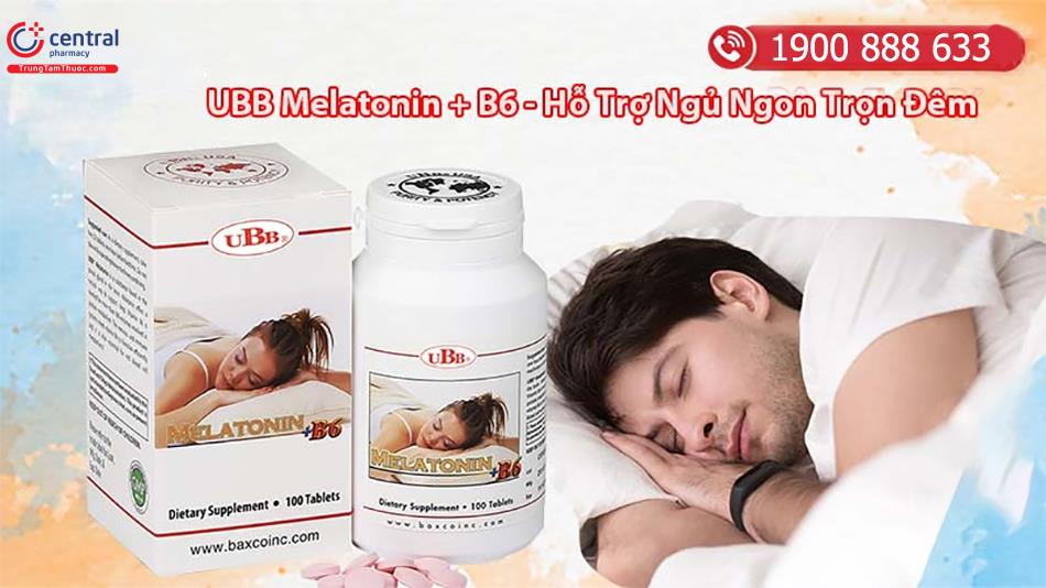 Viên ngủ ngon Melatonin+B6 UBB