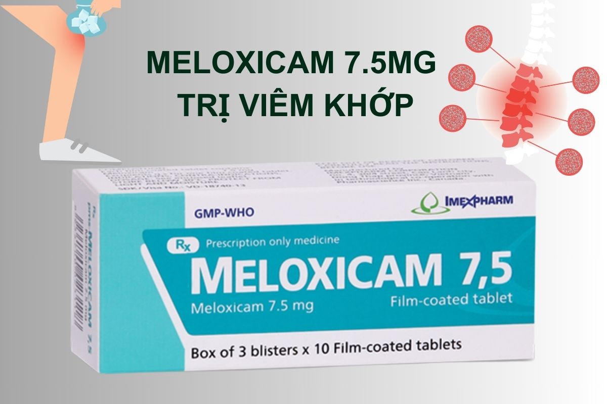 Thuốc Meloxicam 7.5mg Imexpharm 