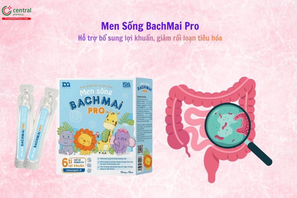 Men Sống BachMai Pro hỗ trợ bổ sung lợi khuẩn, giảm rối loạn tiêu hoá