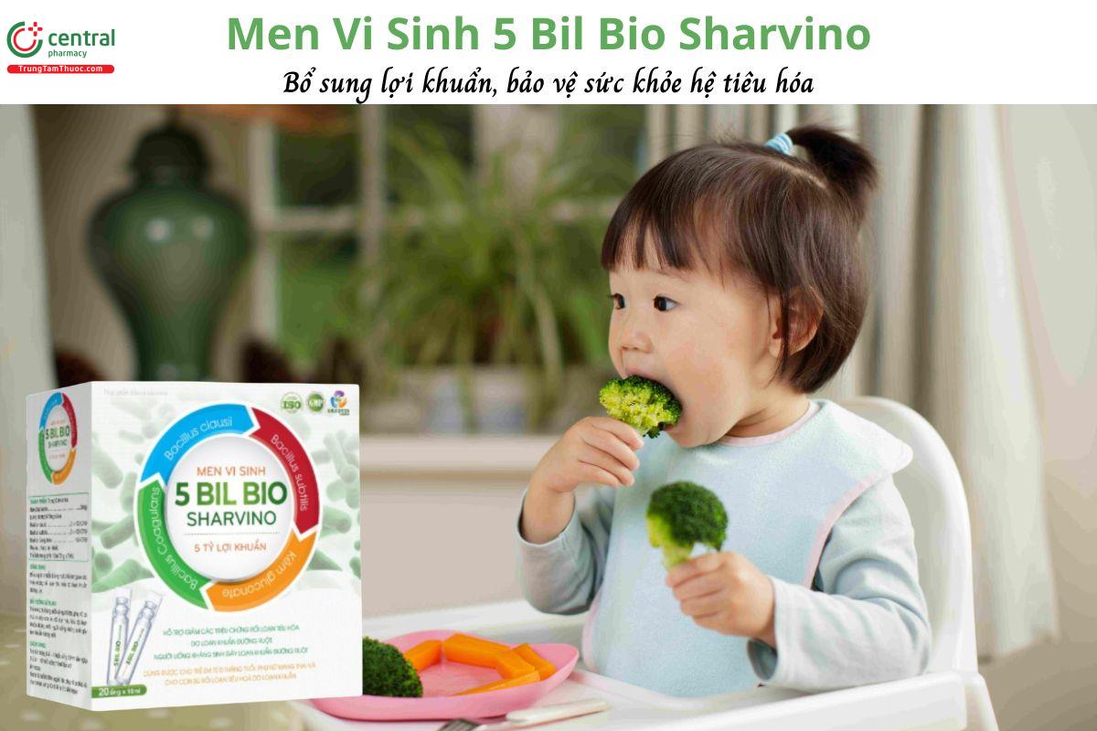 Men Vi Sinh 5 Bil Bio Sharvino - Bổ sung lợi khuẩn, giảm rối loạn tiêu hóa