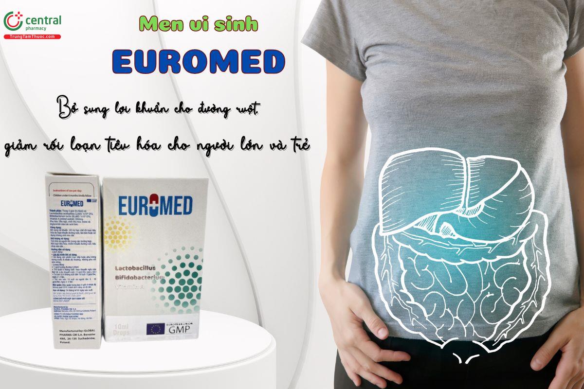 Men vi sinh Euromed bổ sung lợi khuẩn tốt cho tiêu hoá