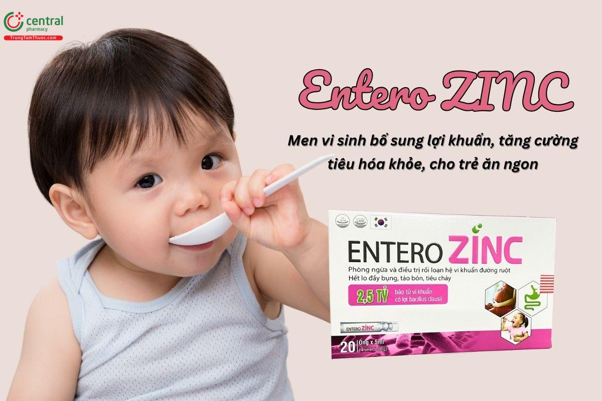 Men vi sinh Entero ZinC hỗ trợ cải thiện hệ vi sinh đường ruột