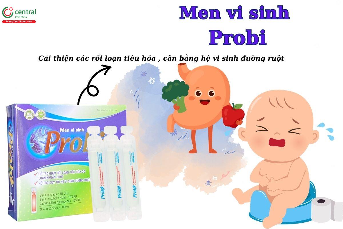 Men vi sinh Probi giảm rối loạn tiêu hoá do loạn khuẩn ruột