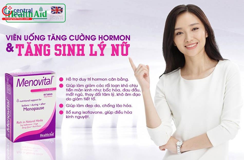 Hình 2: Tác dụng của Menovital HealthAid