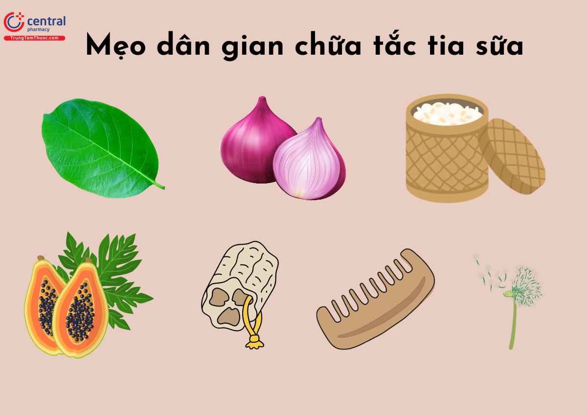 Mẹo dân gian chữa tắc tia sữa