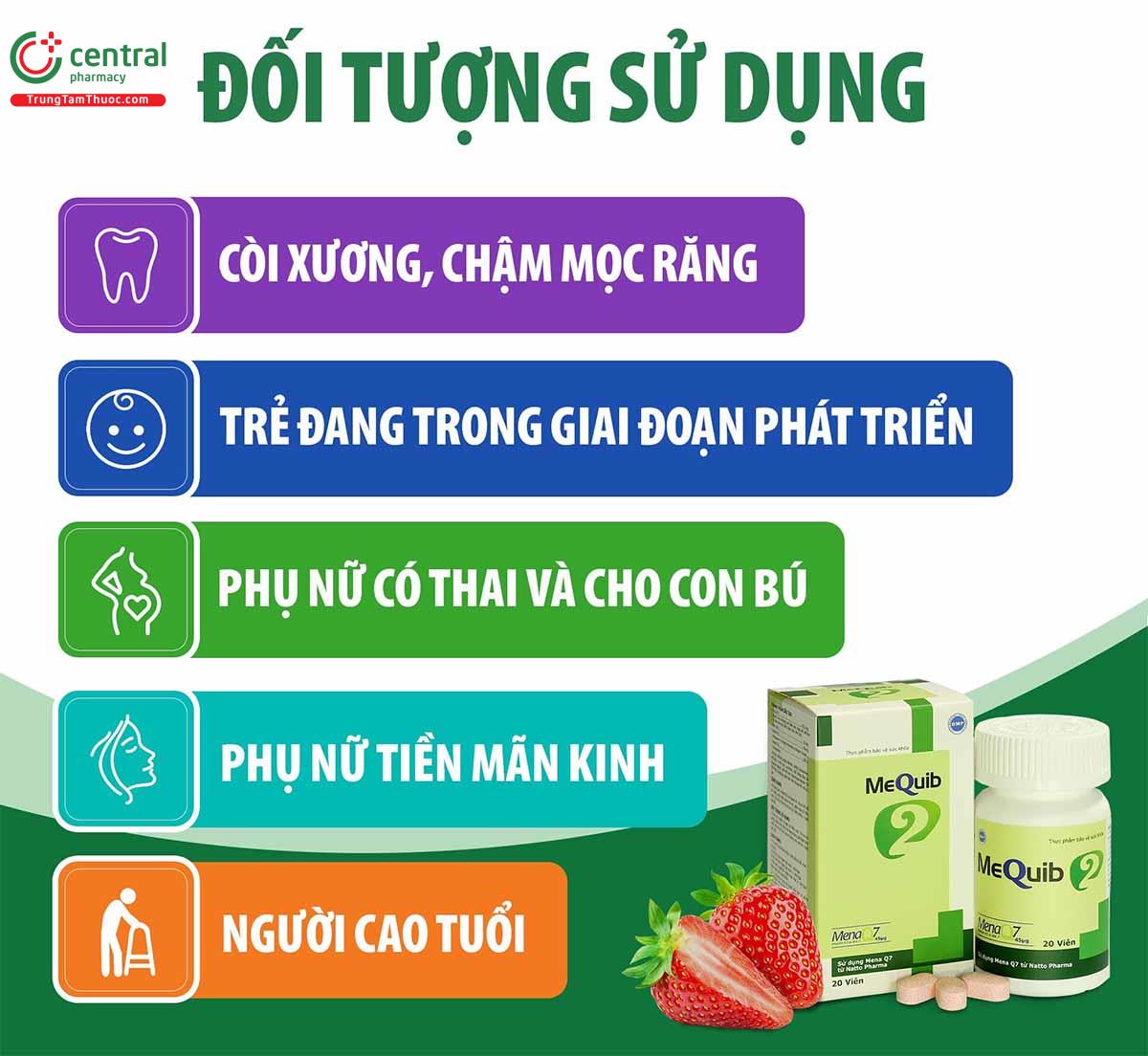 MeQuib 2 giúp thúc đẩy phát triển chiều cao ở trẻ