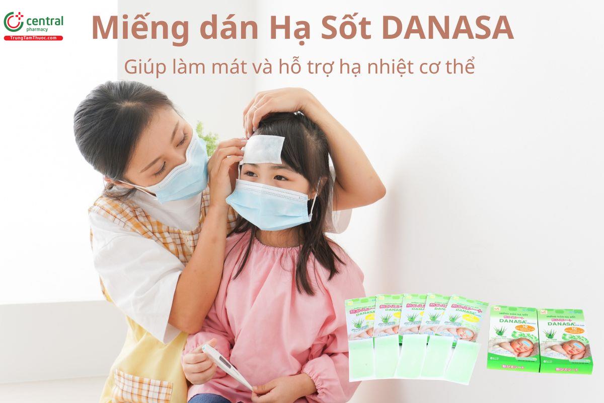 Miếng dán Hạ Sốt DANASA giúp làm mát và hỗ trợ hạ nhiệt cơ thể