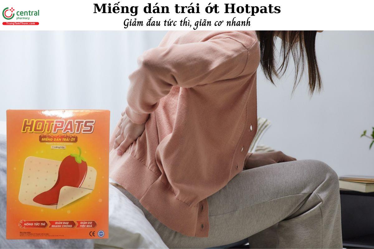 Miếng dán trái ớt Hotpats - Nóng tức thì, giảm đau nhanh chóng