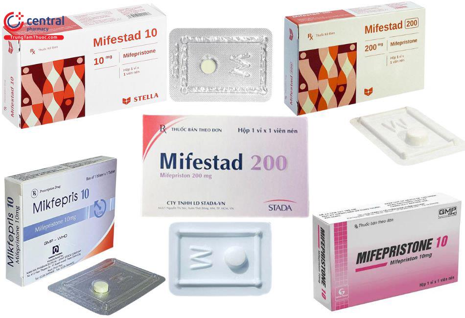 Các thuốc chứa Mifepristone