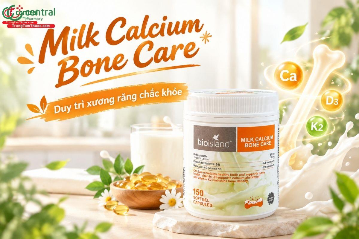 Milk Calcium Bone Care - Duy trì xương răng chắc khỏe