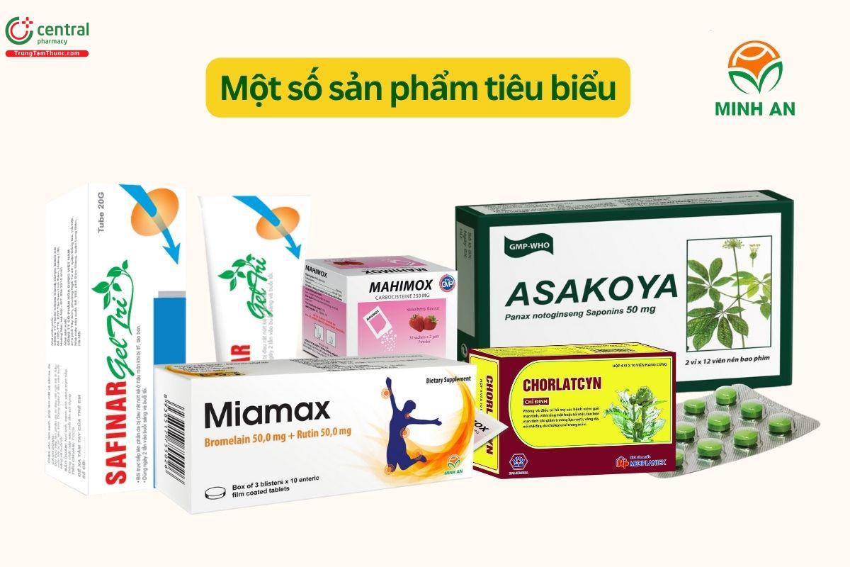 Một số sản phẩm tiêu biểu của Minh An Pharma