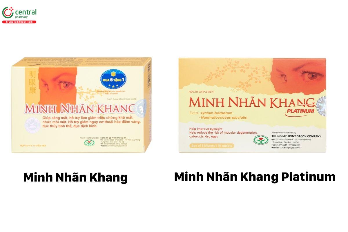 So sánh Minh Nhãn Khang và Minh Nhãn Khang Platinum