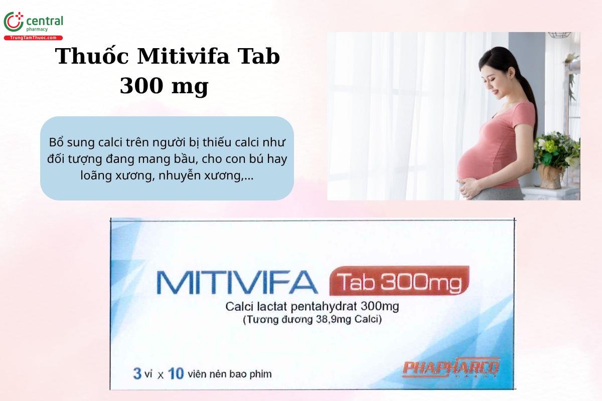 Chỉ định của thuốc Mitivifa Tab 300 mg