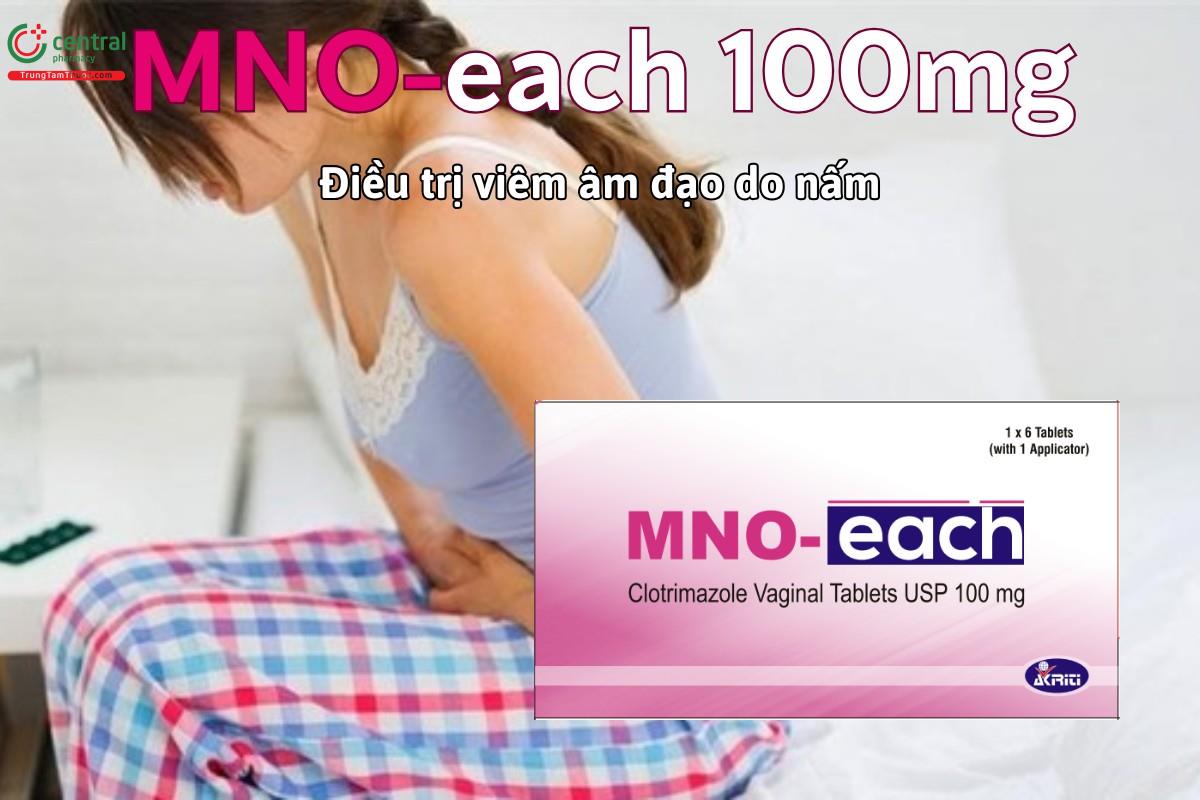 Thuốc MNO-each 100mg điều trị viêm âm đạo do Candida hoặc Trichomonas