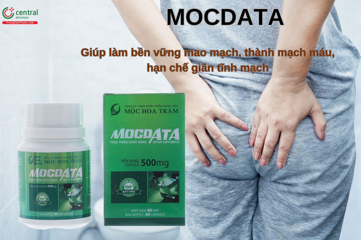 Thực phẩm chức năng Mocdata giúp hạn chế suy giãn tĩnh mạch, cải thiện tình trạng táo bón