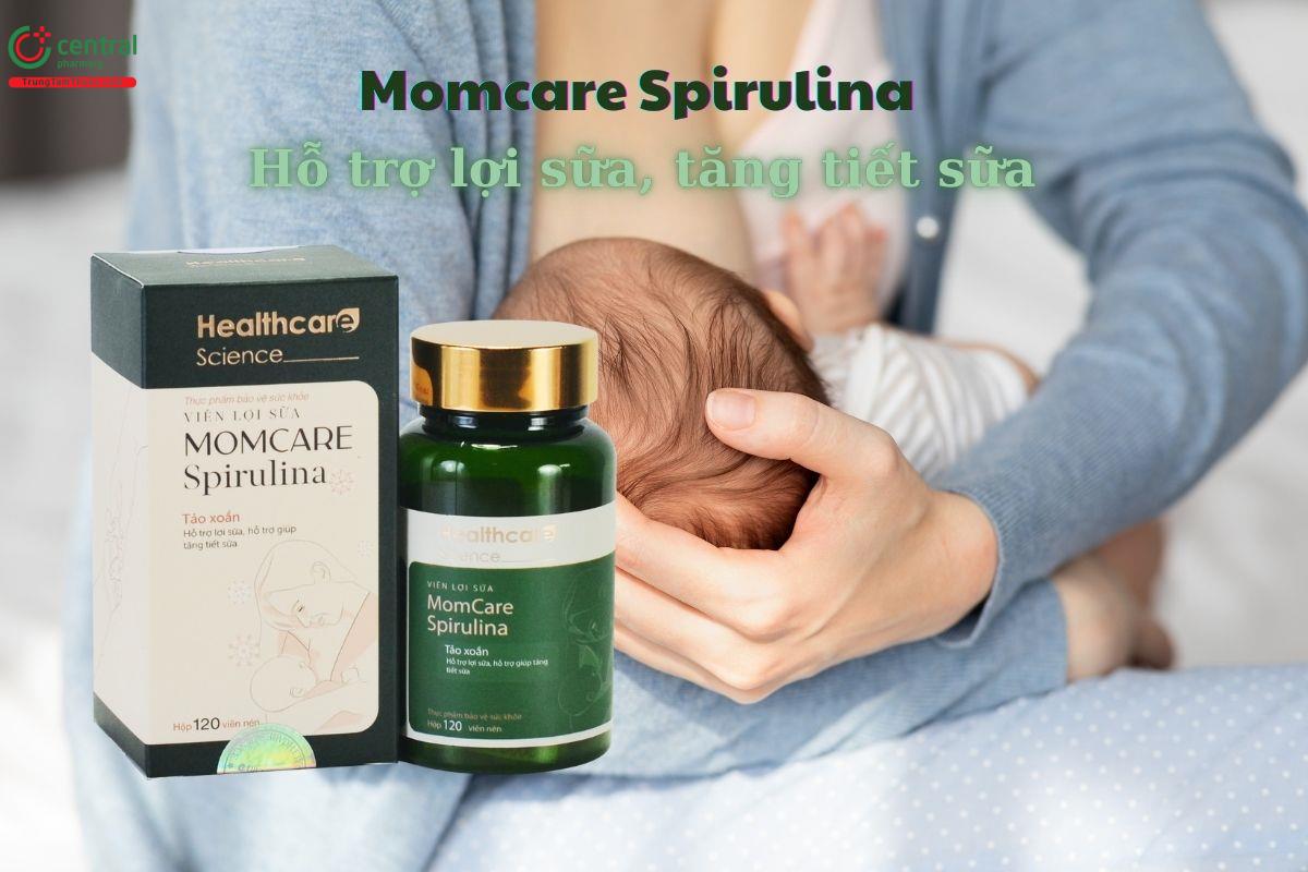 Momcare Spirulina - Hỗ trợ lợi sữa, tăng tiết sữa mẹ