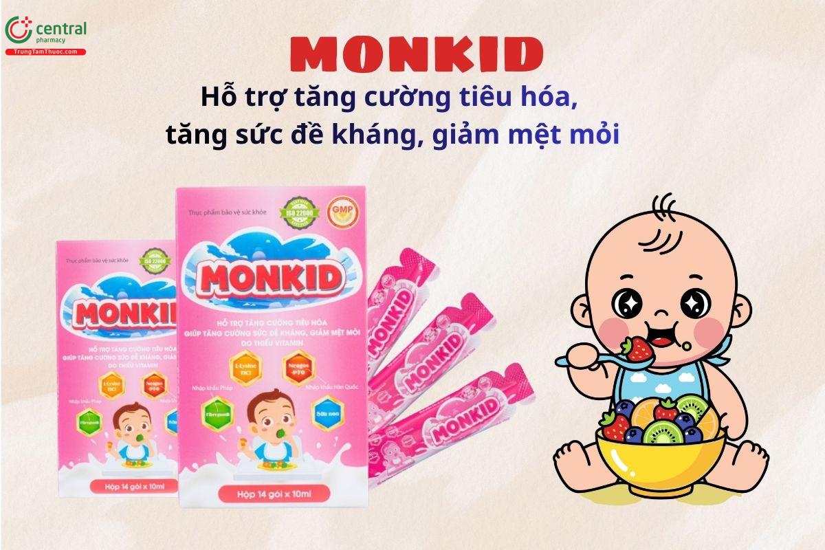 Monkid hỗ trợ tiêu hóa, tăng sức đề kháng, giảm mệt mỏi