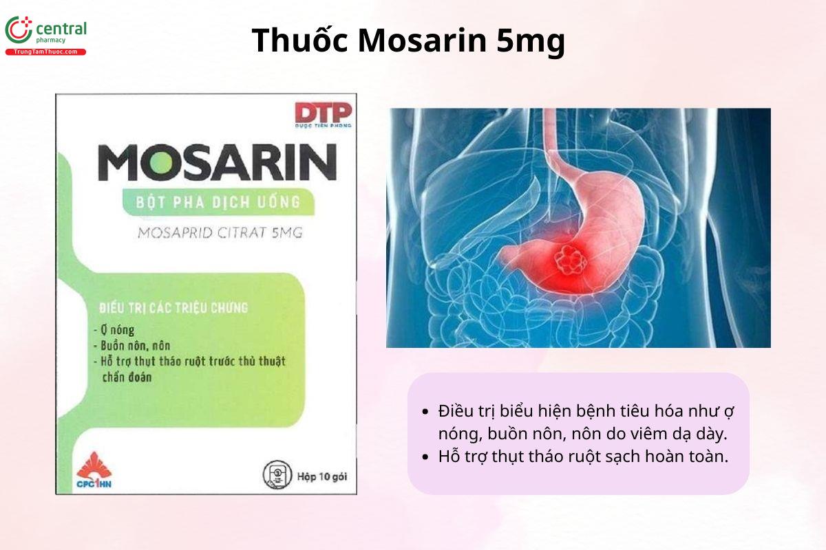 Chỉ định của thuốc Mosarin 5mg