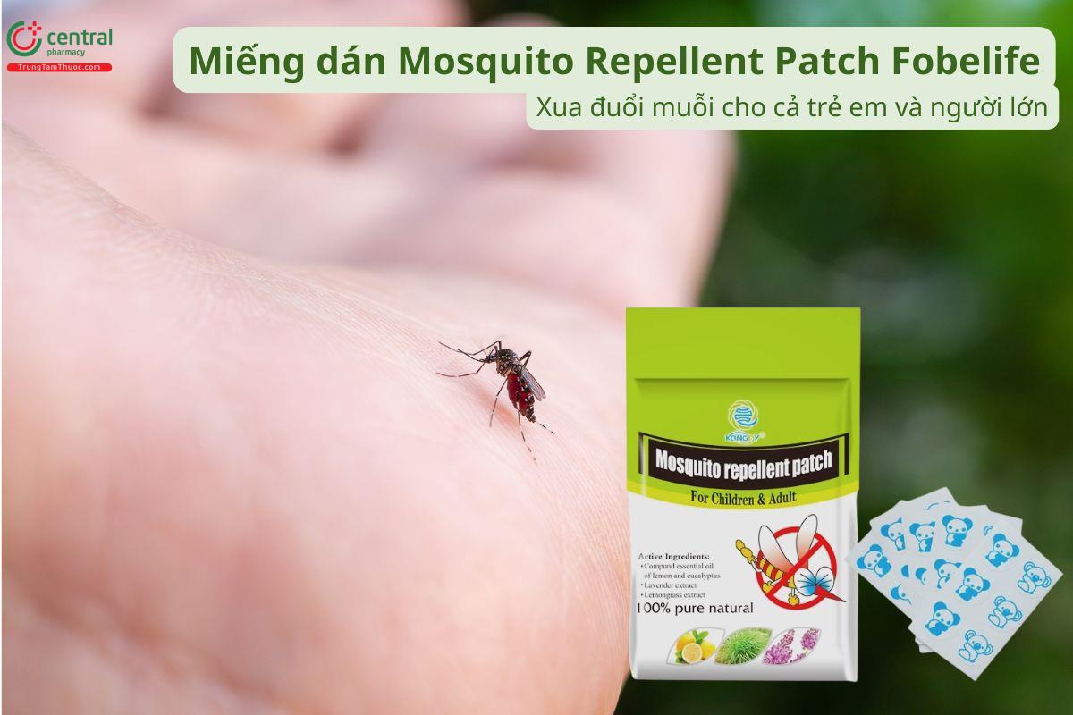 Miếng dán Mosquito Repellent Patch Fobelife hỗ trợ đuổi muỗi