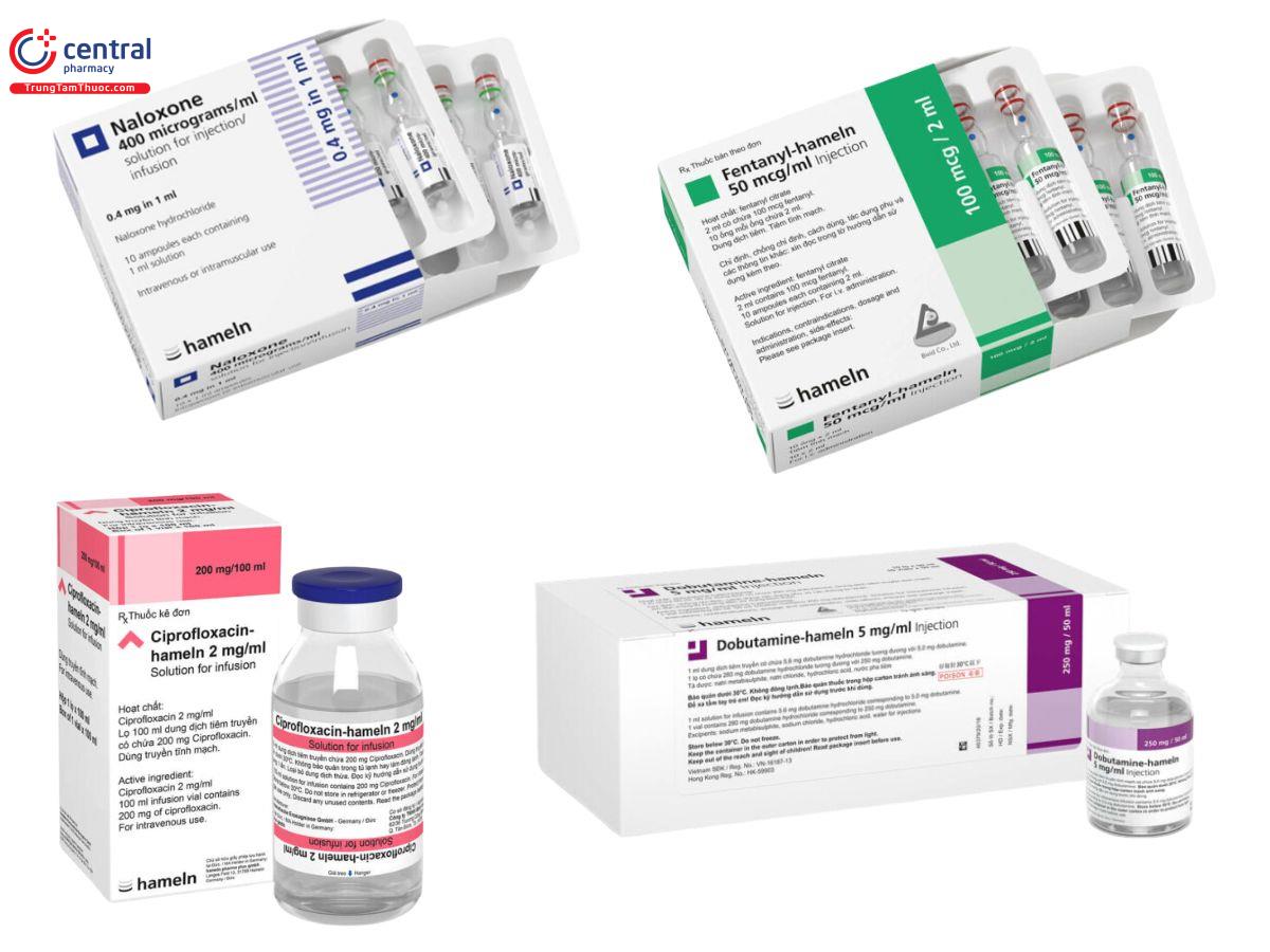 Một số sản phẩm của Hameln pharma