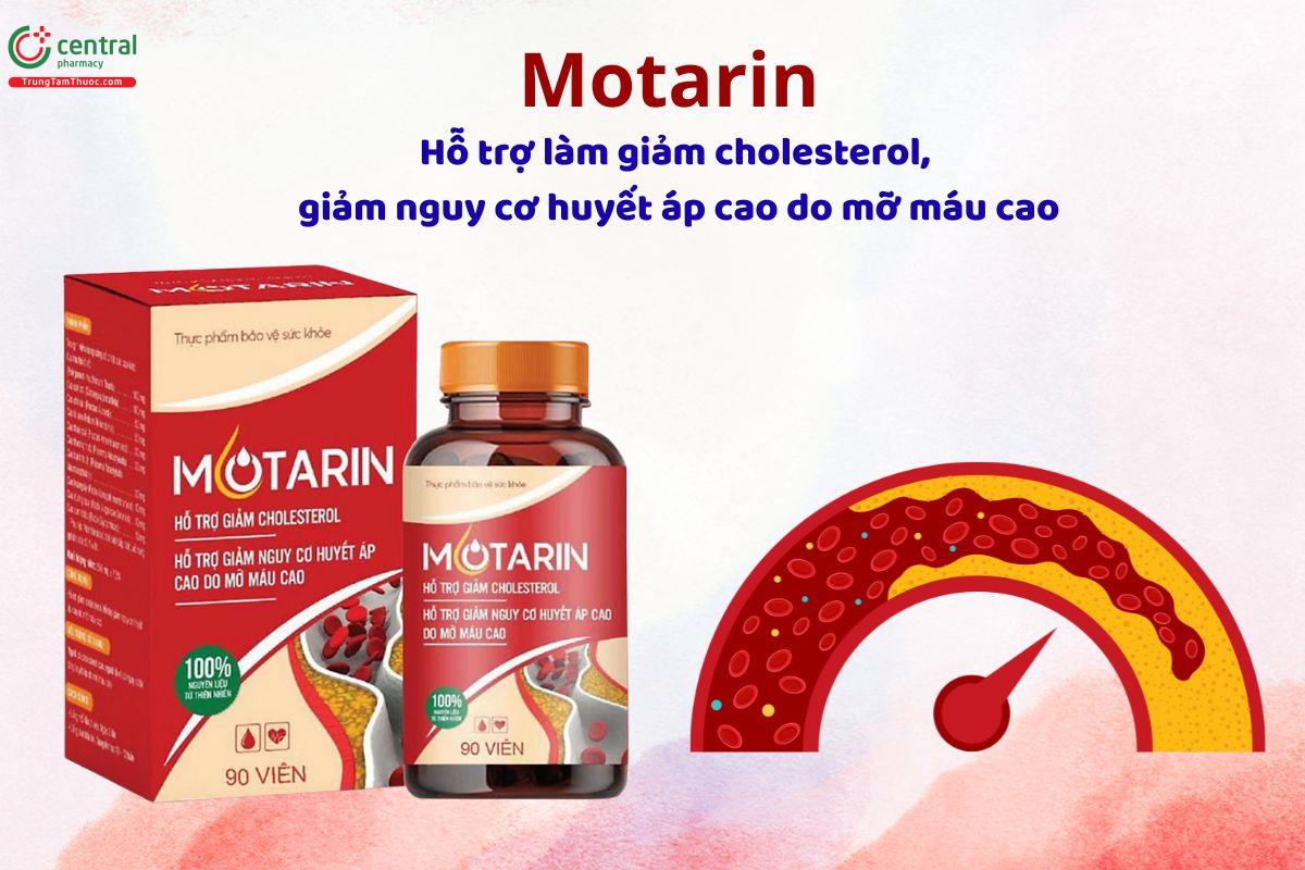 Motarin hỗ trợ hạ mỡ máu, ngăn ngừa tăng huyết áp