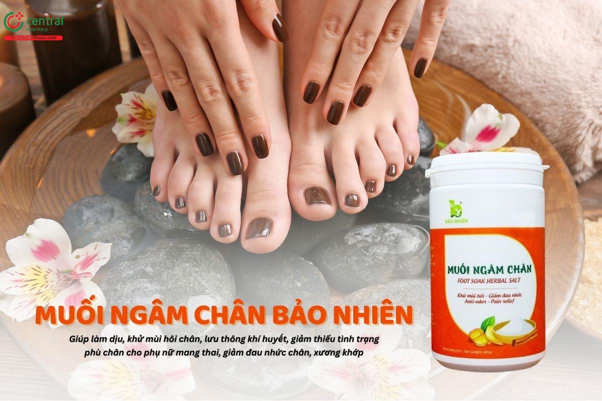 Sản phẩm Muối ngâm chân Bảo Nhiên có công dụng gì?