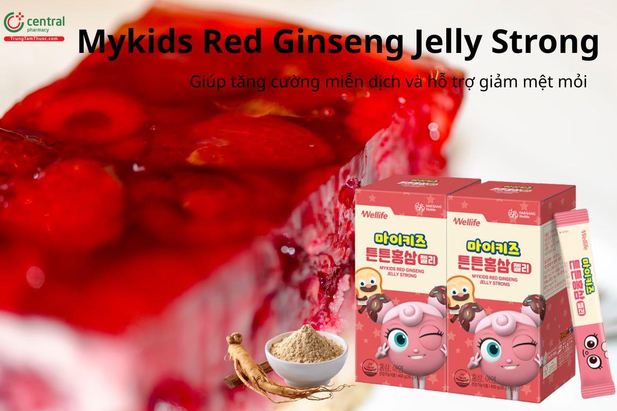 Mykids Red Ginseng Jelly Strong giúp tăng cường miễn dịch