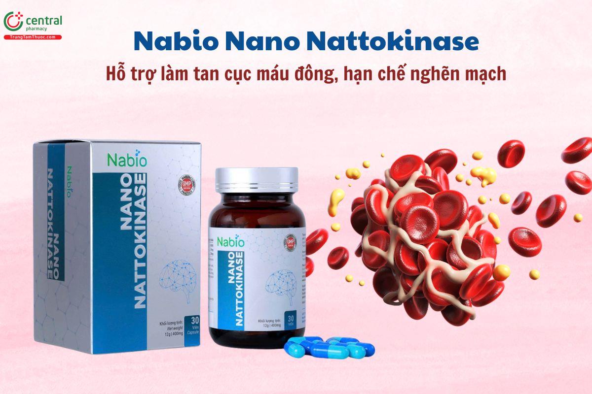 Nabio Nano Nattokinase giúp tan cục máu đông, ngừa nghẽn mạch